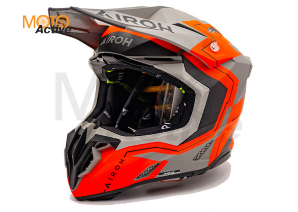Кроссовый шлем Airoh Twist 3 Dizzy Orange Fluo Matt